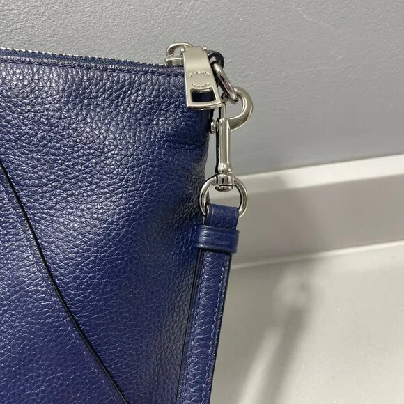 Coach Prairie Satchel - Navy Blue and Silver - Picture 10 of 14